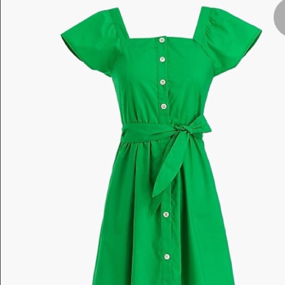 J Crew green dress with pockets💚👗